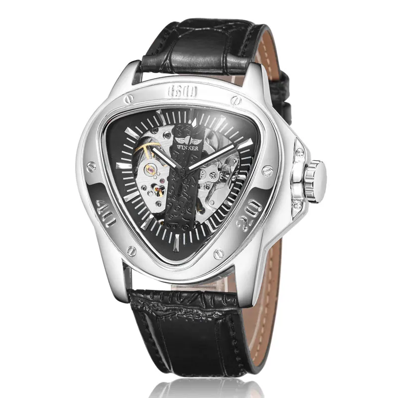 RELOGIO MASCULION MAN WATCH WATERPROOF AUTOMATIC MECHANICAL WRISTWATCHES SKELETON MALE CLOCK LEATHER STRAP erkek kol saati