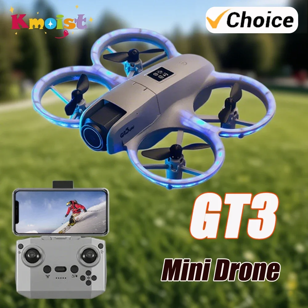 

GT3 Дрон Wi-Fi Fpv Дроны Радиоуправляемый Квадрокоптер с камерой 8K 6K Hd Оптический поток Предотвращение препятствий Самолет Дрон Детские игрушки Подарки