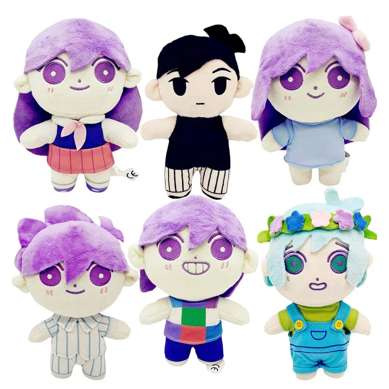 

Omori Plush Doll Toy Sunny Basil Aubrey Mari Hero Stuffed Pillow Game Character Plushie Figure for Kids Children Gifts