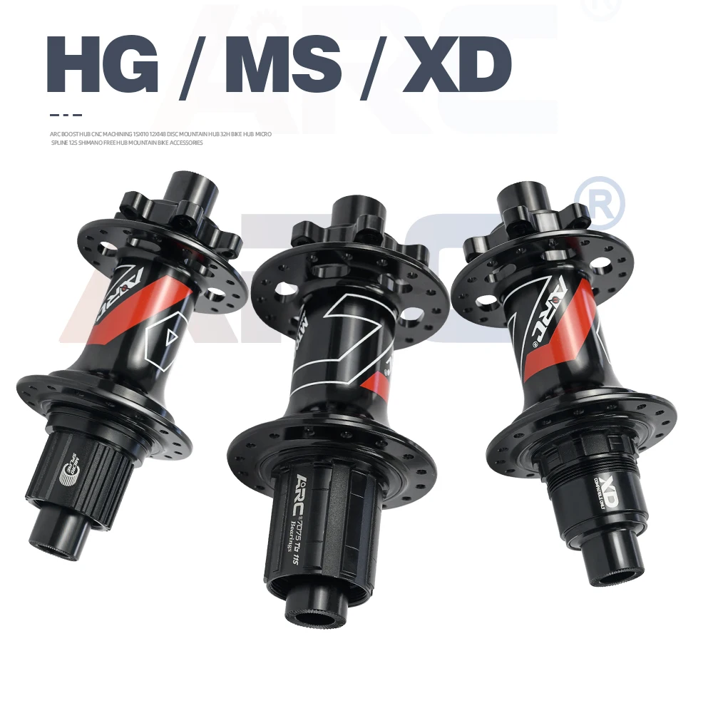 ARC 009 Boost Hub 15x110 12x148 10x141 MTB Boost Hub 32 Holes Cube Micro Spline / Sram XD 12 Speed Cycle Wheel Rim Hub With HG
