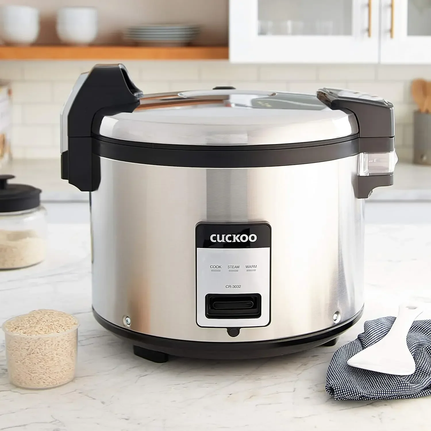 CUCKOO CR-3032 30-Cup (Uncooked) / 60-Cup (Cooked) Large Capacity Commercial Rice Cooker & Warmer with Nonstick Inner Pot