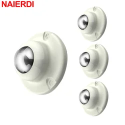 NAIERDI 4/8/12 Packs Universal Caster Wheels 360° Rotation Self-Adhesive Wheels 100KG Heavy Duty Furniture Cabinet Rollers