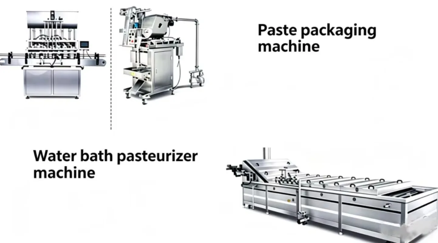 Tomato Ketchup Sauce Production Line Canned Process Machine Ketchup Make Equipment for Food Plant Custom