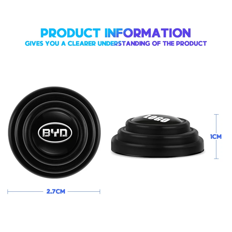 Car Door Shockproof Gasket Shock Absorbing Buffer Pad Sticker For BYD Atto 3 Yuan Plus Han Tang EV F3 E6 Dmi Song F0 Qin Pro Ea1
