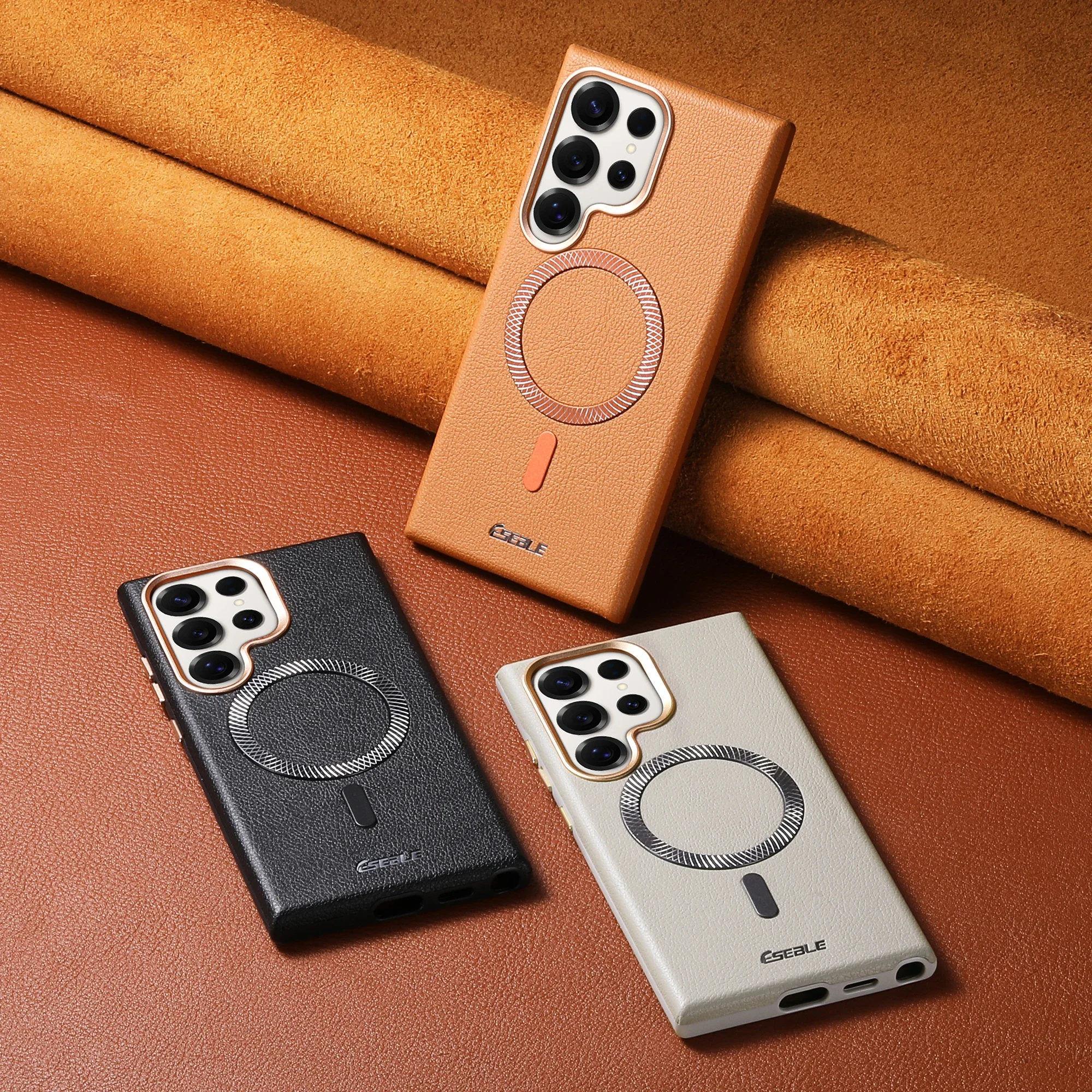 Magnetic Solid Color Litchi Texture Shockproof Full Protective Case for Samsung S24/S24 Ultra/S25 Plus/S25 Ultra/S26/S26 Ultra view 3