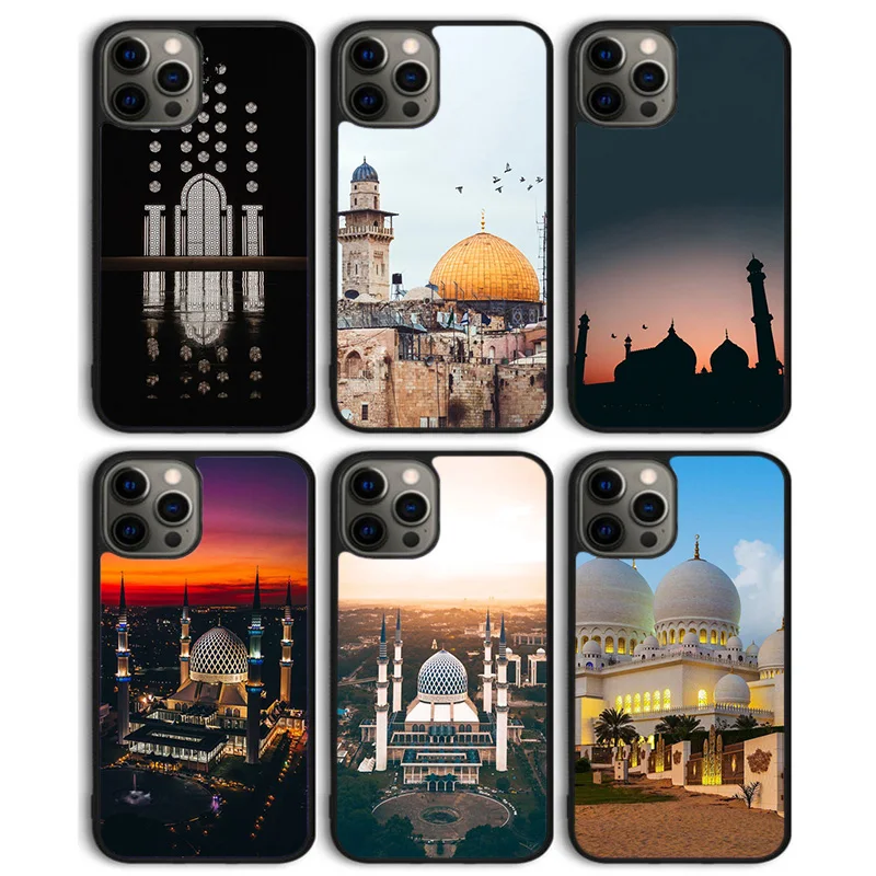 Мусульманский мечеть, красочный стильный чехол для телефона для iPhone 16, 15, SE2020 14, 13, 11, 12 Pro Max mini XS XR X PlusS Coque