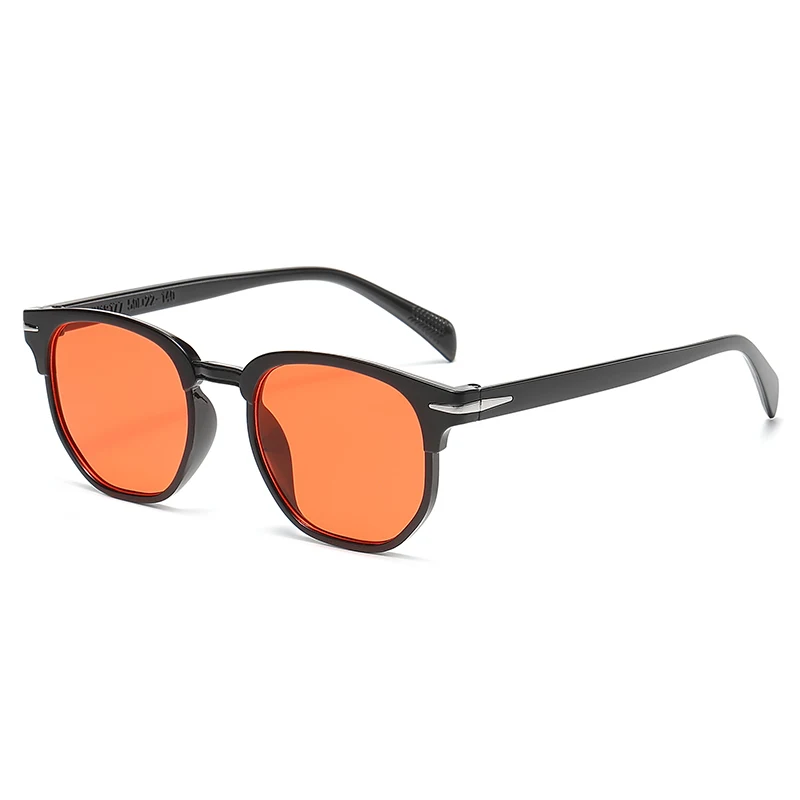 Gafas de sol Retro para hombre y mujer, lentes de sol ovaladas cuadradas populares, color negro, para conductor, espejo UV400