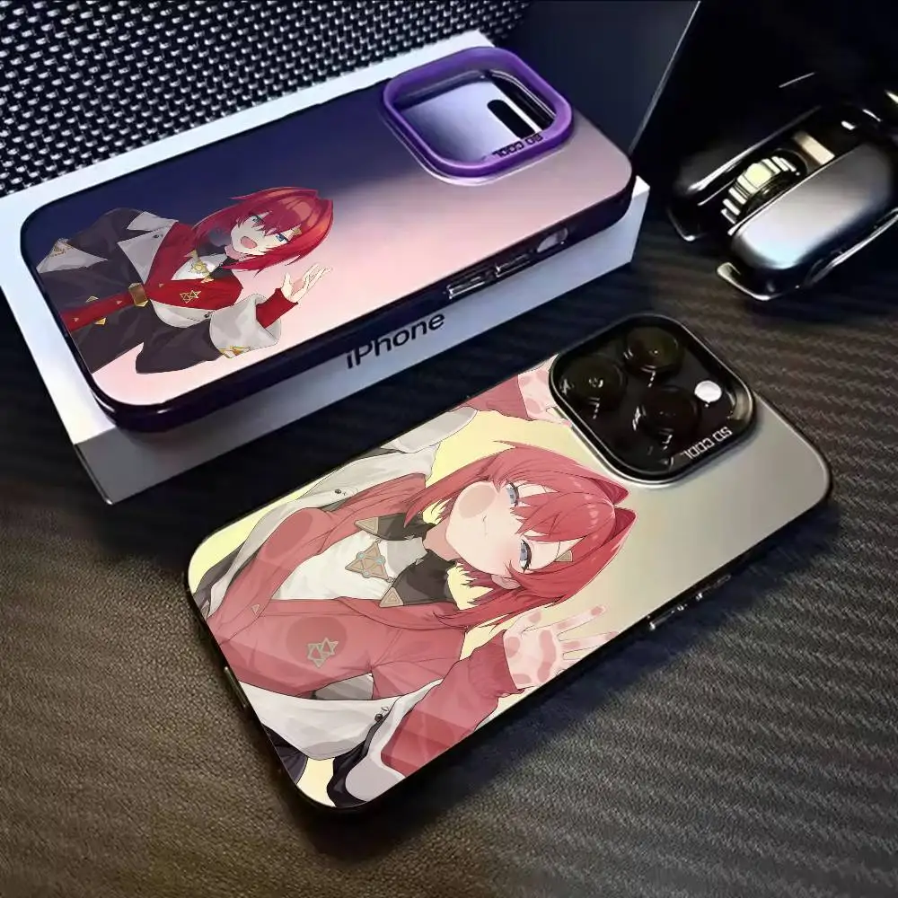 

Ange Katrina Cute VTuber Phone Case For iPhone 17,16,15,14,13,12,11,Mini,Pro,E,MAX White Matte Shockproof Cover