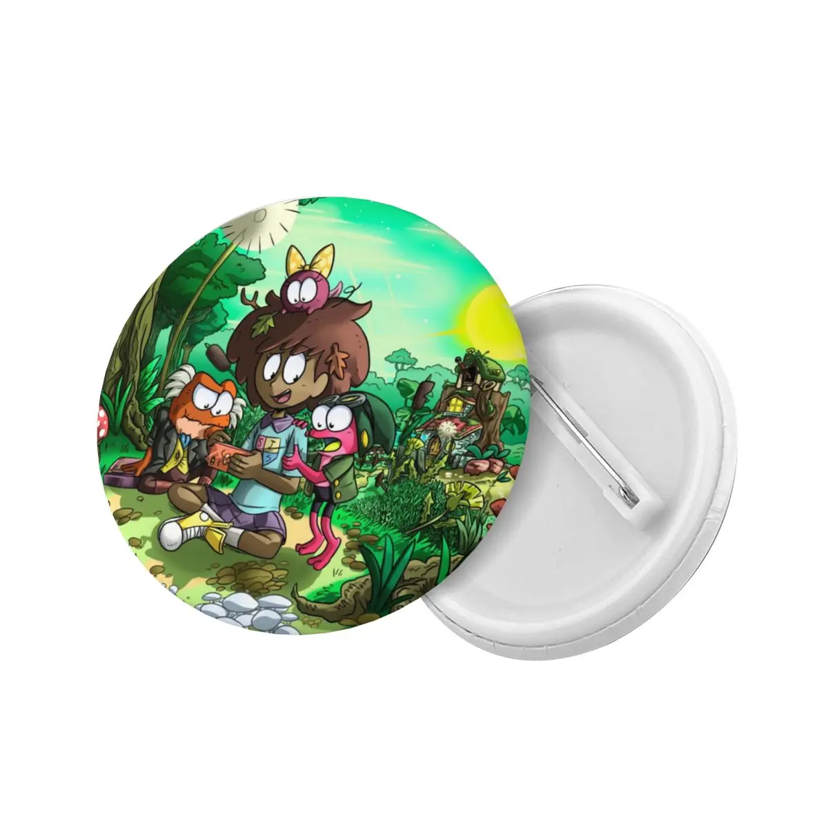 الكرتون الرسوم المتحركة التلفزيون البرمائيات لينة زر دبوس مخصص الأزياء Pinback شارات دبابيس صديقها هدية