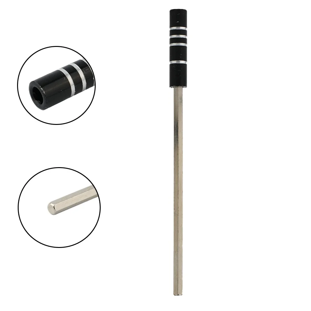 1pc 123mm Magnetic Metal Shaft Extension Bar Rod-4mm Hex Shank Socket Adapter For 1/8 Inch Screwdriver Bits Holder-Hand Tools