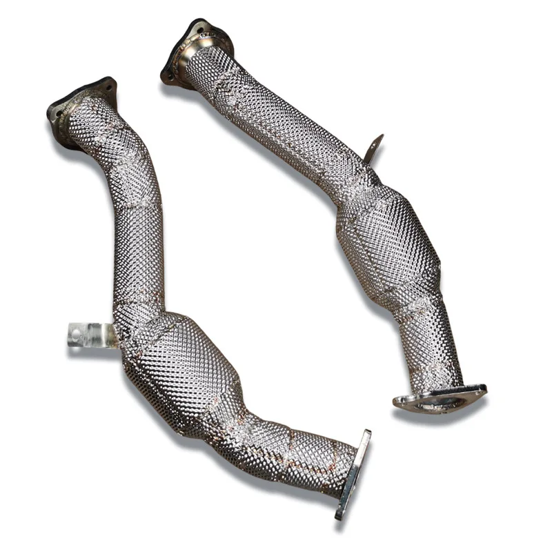 Подходит для автомобильной модифицированной выхлопной трубы из нержавеющей стали, предназначенной для моделей Porsche Cayenne 12-18 3.0T.