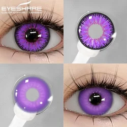 EYESHARE 1pair Cosplay Color Contact Lenses for Eyes Yearly Purple Pupils Lens Pink Contact Lenses Halloween Beauty Eye Makeup