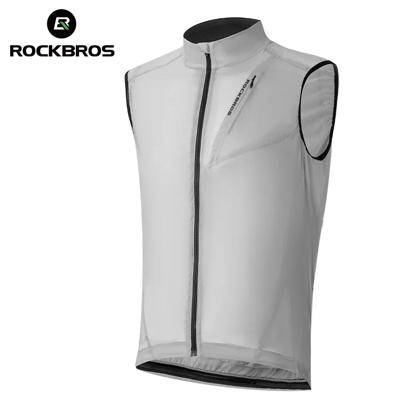 

ROCKBROS Cycling Vest Windbreak Waterproof MTB Road Bike Jacket Reflective Safety Vest Bicycle Clothing Running Sports Vest