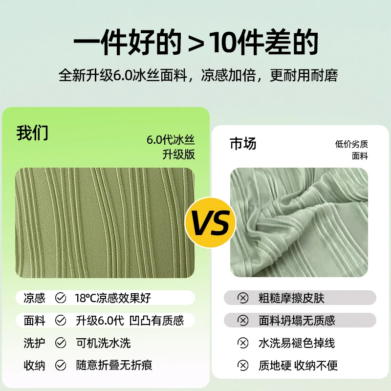 غطاء أريكة من الحرير الجليدي المبرد لعام 2025 - واقي تغطية كاملة صلبة بسيطة للصيف، غطاء مستقيم مقاوم للغبار #6