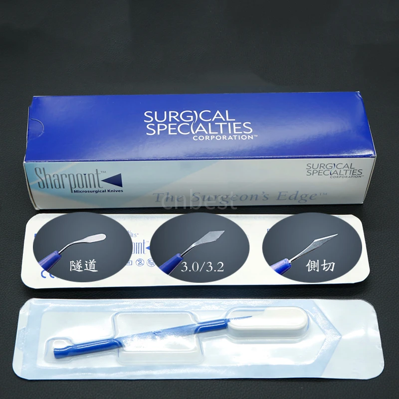 Microophthalmic Disposable Scalpel Imported From The United States Sharpt 15-Degree Lateral Incision Knife Puncture Tunnel Knife