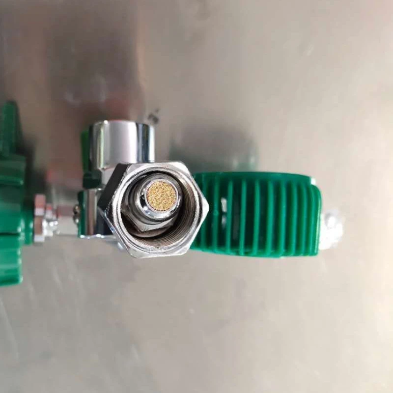 Pressure Gas Regulator Inhaler O2 Pressure Reducer Gauge Flow Meter Buoy Type Female Thread and Tube 649B