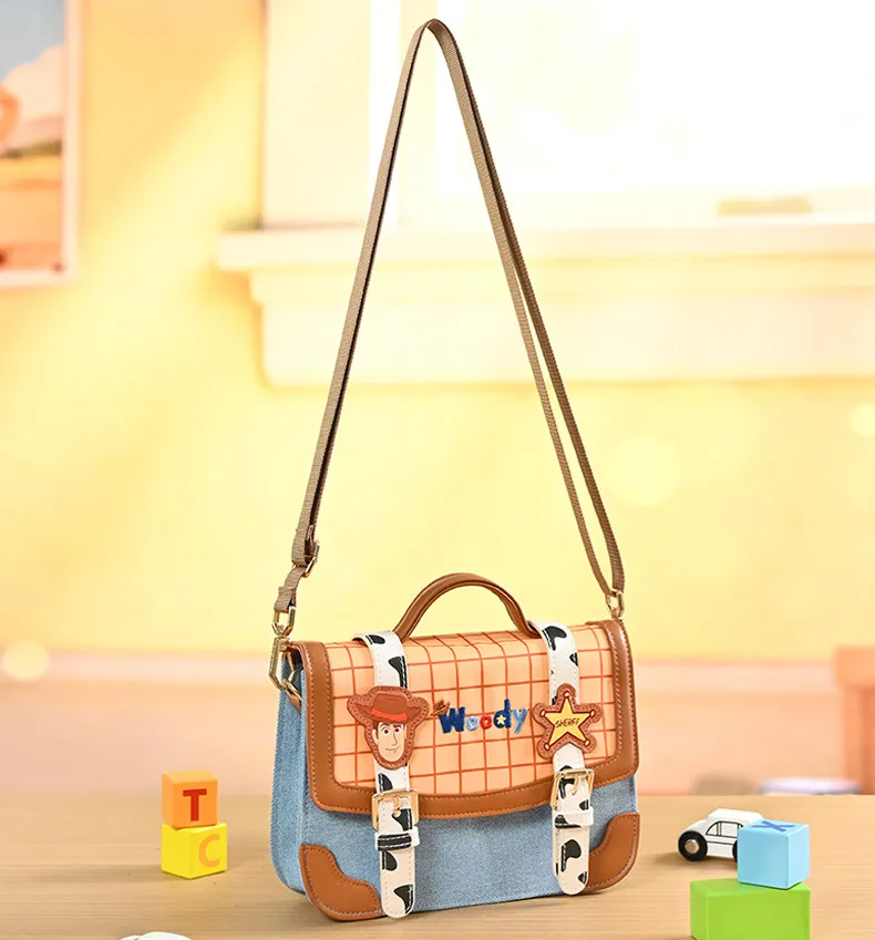 

Toy Story 5 Woody Rediscover Joy Tote Crossbody Bag Cute Cartoon Handheld Shoulder Purse Casual Daily Gift for Fans