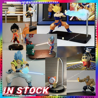 【In Stock】 Son Goku Kamehameha Wave Magnetic Light Lamp Dragon Ball Kakarotto Model Ornament Anime Peripheral Toy Kid Gift AImee