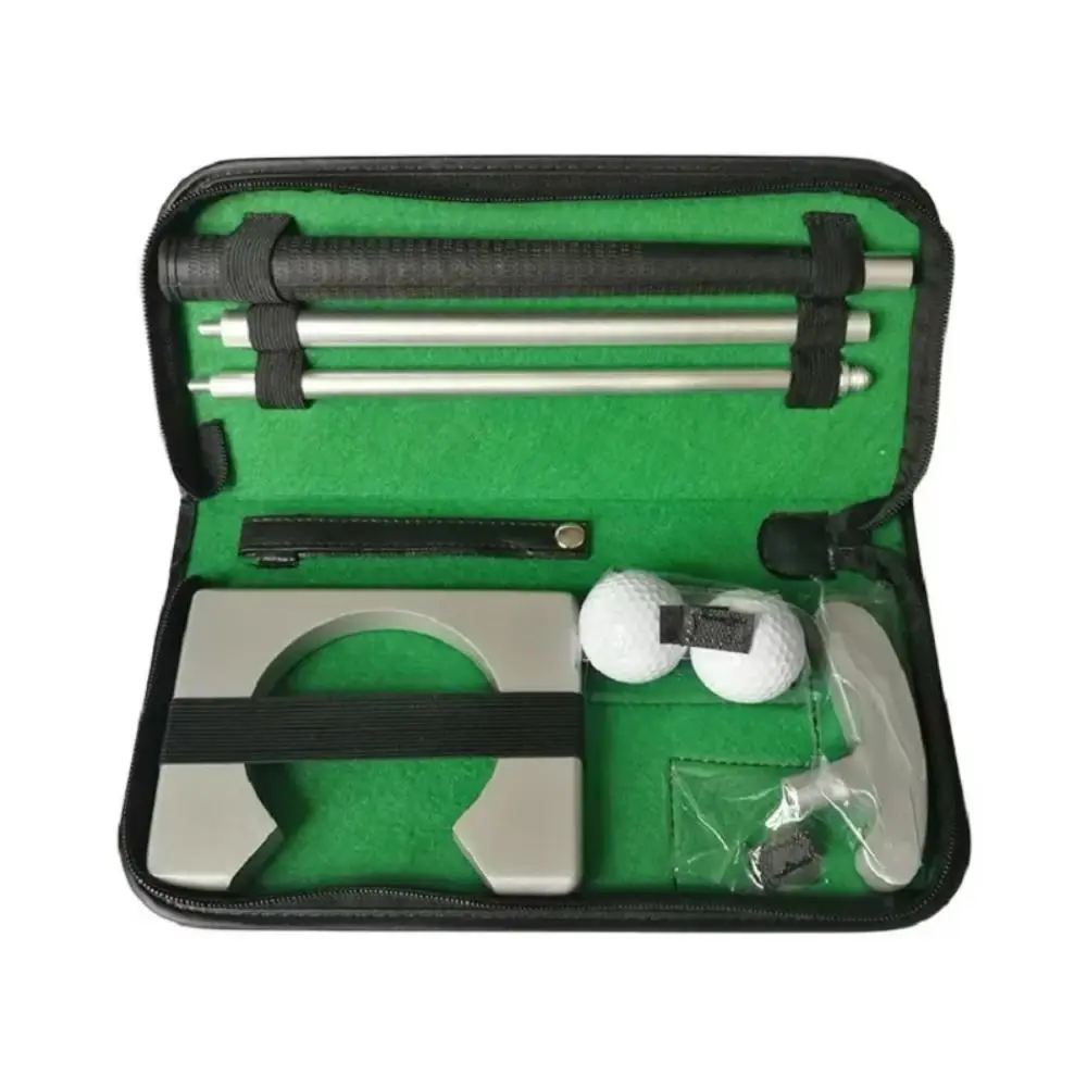 Aluminum Golf Putter Set Detachable Putter Lightweight Portable Golf Trainer Three Section Design Portable Mini Golf Equipment