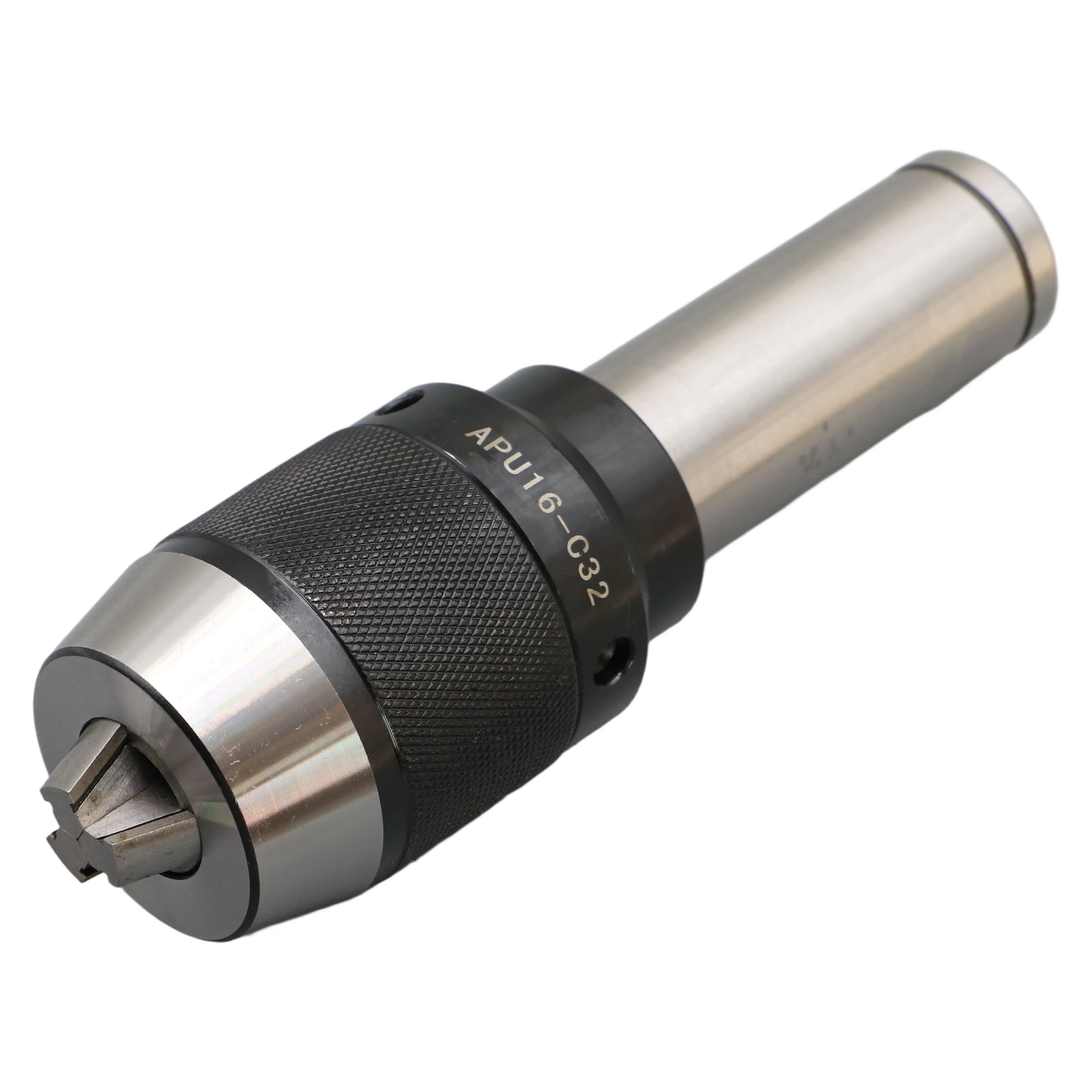 

Straight Shank C20 C25 C32 Tool Holder APU13 APU16 Drill Chuck CNC Integrated Self-tightening Three-jaw Drill Chuck