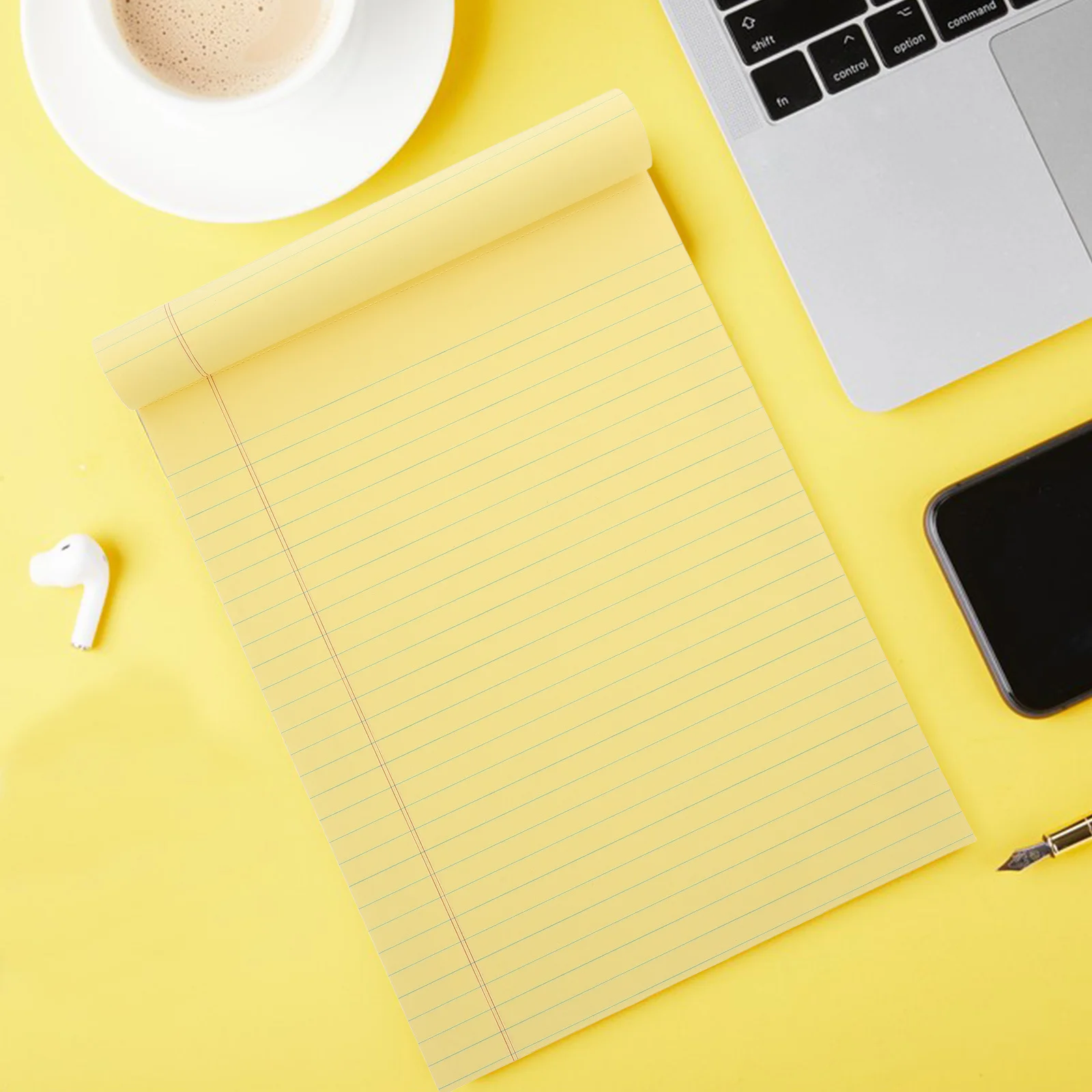 4Pcs A4 Tear Notepads Lined Thick Smooth Writing Portable Office Notebook Convenient Memo Pads for Task Planning