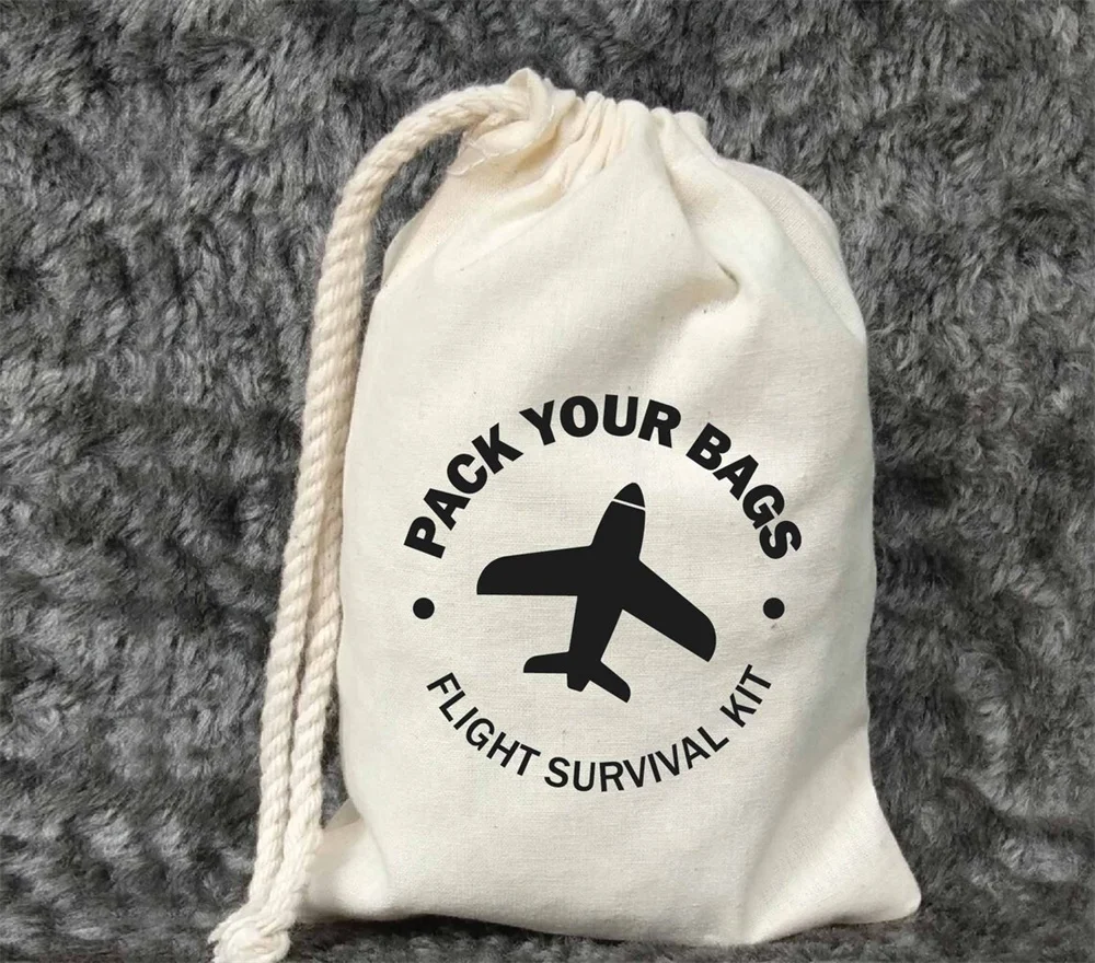 25PCS Pack Your Bags-Flight Survival Kit-Destination Wedding-Wedding Favor-Bachelorette survival kit-Travel gift-Beach Wedding-A