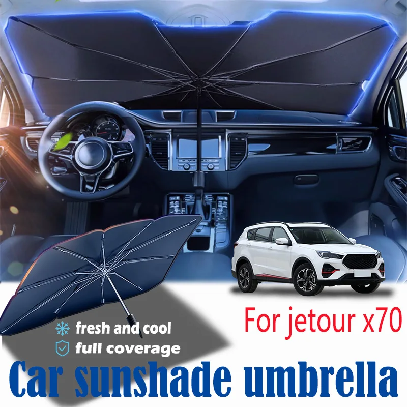 

For jetour X70 front windshield panel, sun visor, summer accessories, heat insulation, sun shading, and sun protection