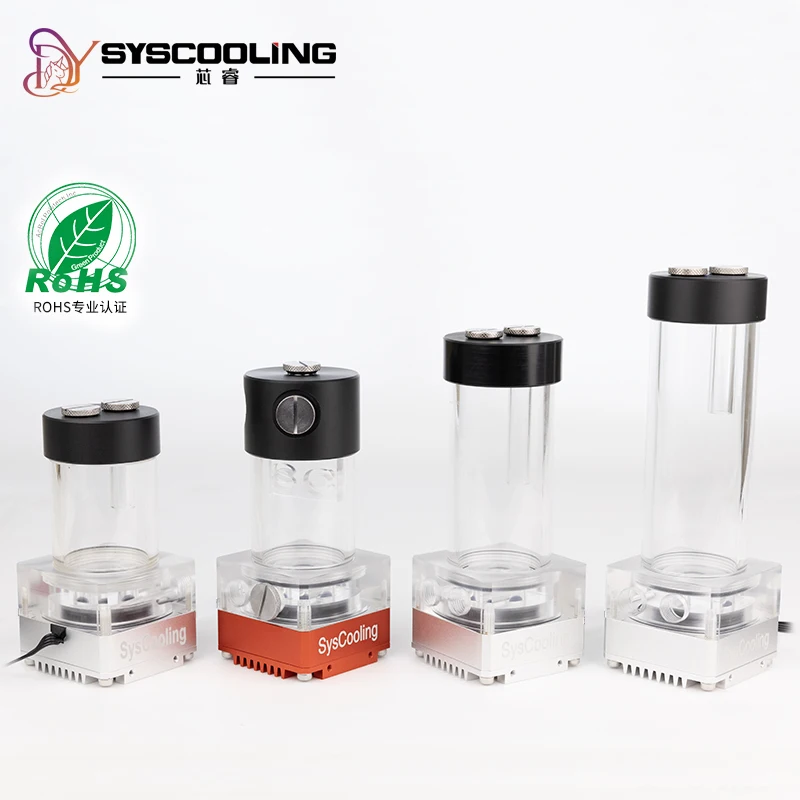 Syscooling P67D pump with 65 100 130mm water tank for water cooling PC DIY water cooling system support PWM speed control