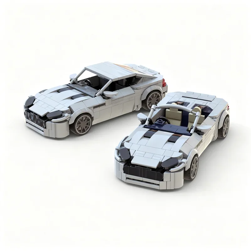 743pcs MOC Aston Martin Vantage Coupe Roadster City Champions Model Building Blocks Architecture festival Gifts Toys Brick