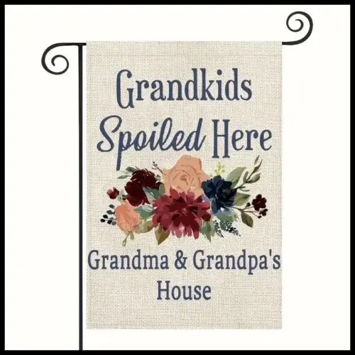 NEW 12x18 Grandkids Spoiled Here Grandma & Grandpa's House Garden Flag  2 Sided