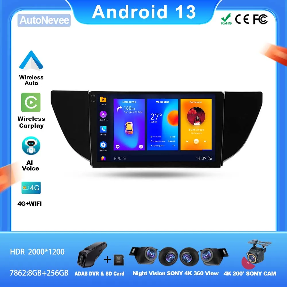 Android For Geely GS 2016 - 2020 Emgrand EC7 1 2018 - 2020 Car Player Auto Radio Video Multimedia Head Unit NO 2din DVD WiFi GPS