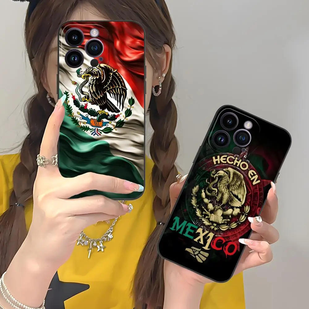 

Чехол для мобильного телефона с флагом Мексики для iPhone 17, 16, 15, 14, 13, 12, 11 X XR XS 8 7 Pro Max Plus, мини-цветный защитный красивый чехол