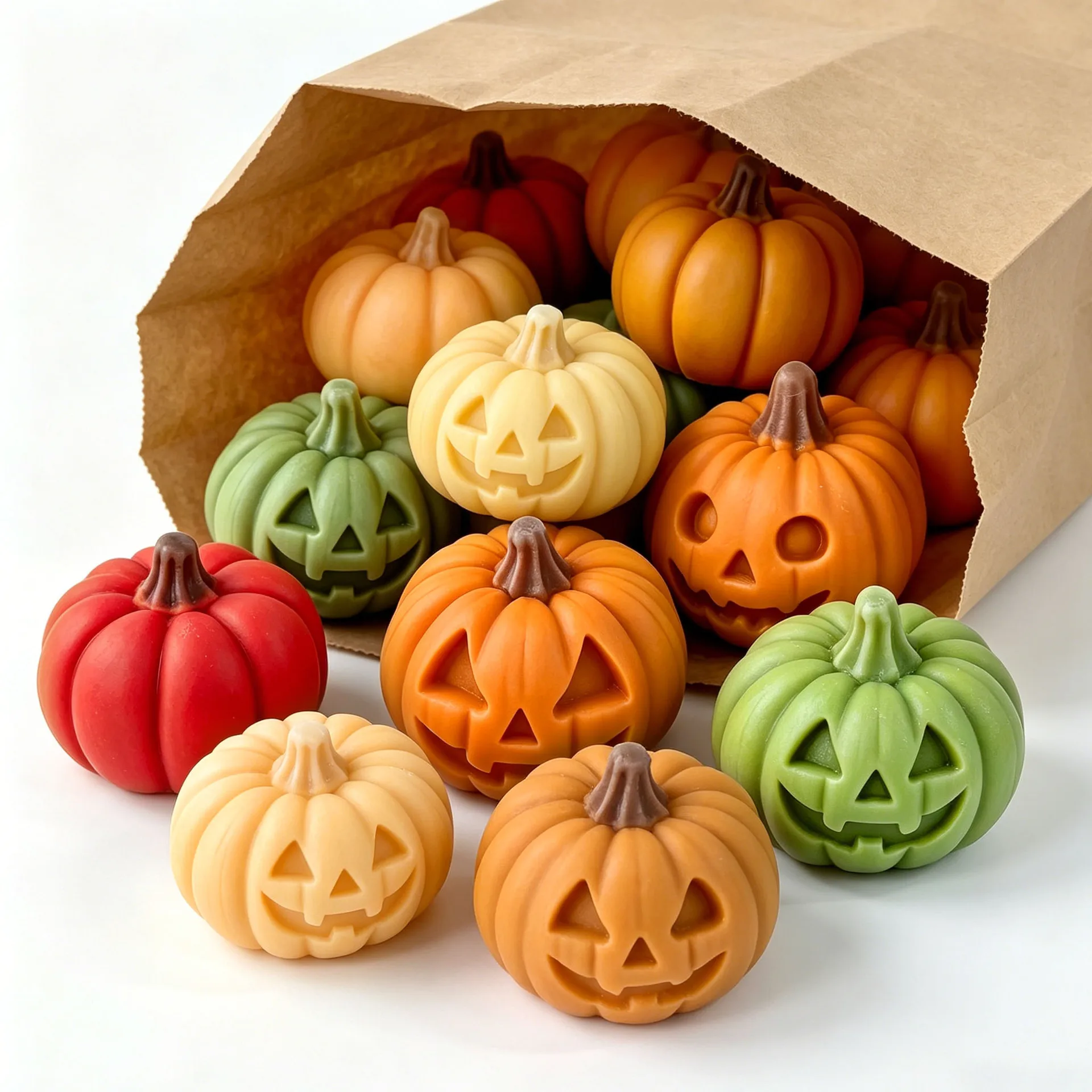 Halloween-Kürbis-Duftkerzen-Silikonform, Simulierte Teufel-Kürbis-Geister-Gipsformen, Süßigkeiten-Schokoladen-Backform – Detail 3