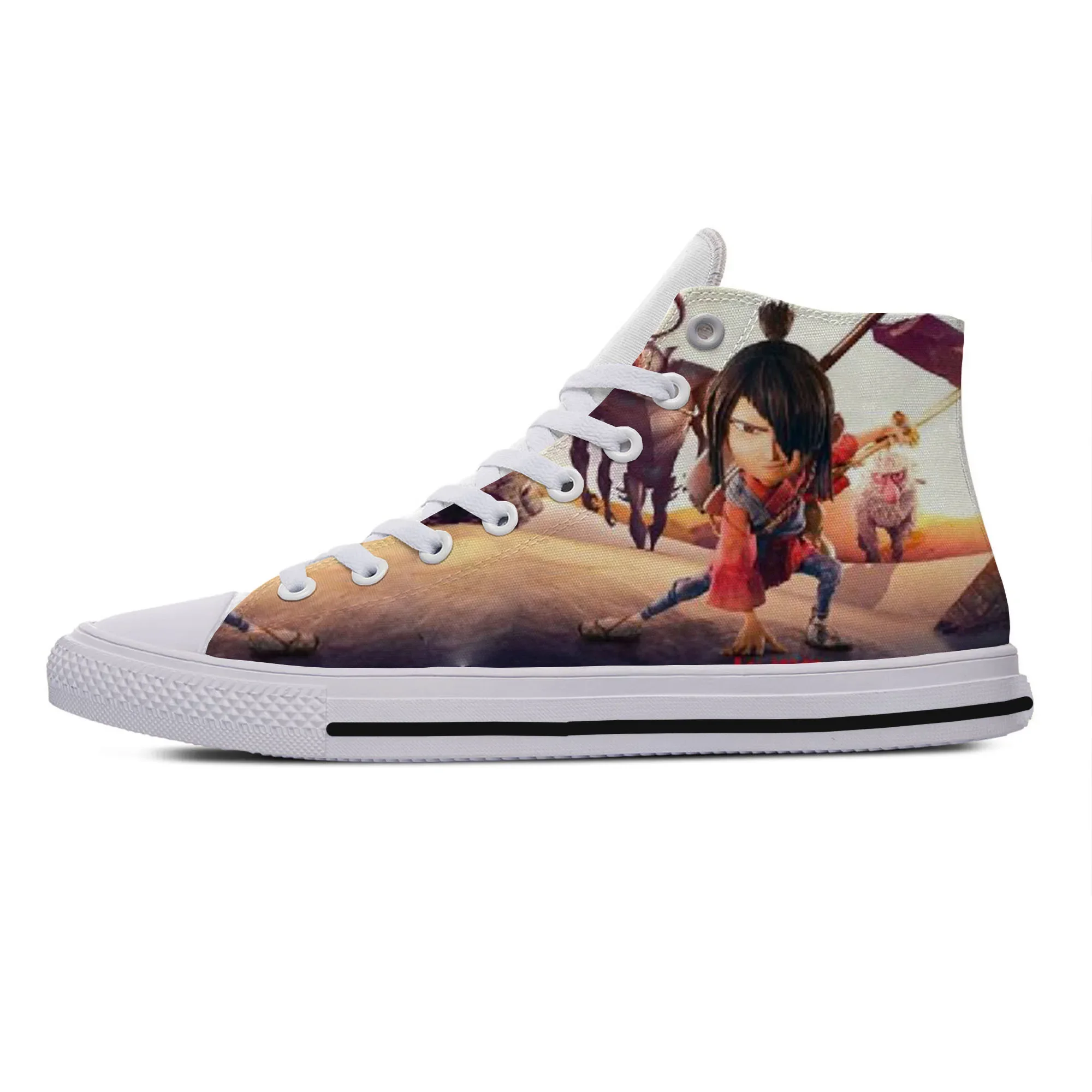 

Горячие и крутые летние модные летние кроссовки, повседневная обувь, милые забавные кроссовки с героями мультфильмов для мужчин и женщин Kubo и двух струнных кроссовок