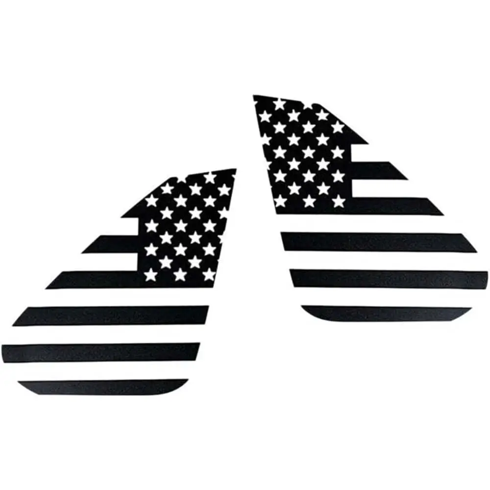 American Flag Window Decal Sticker Matte Black for Toyota Rav4 2019 2020 2021
