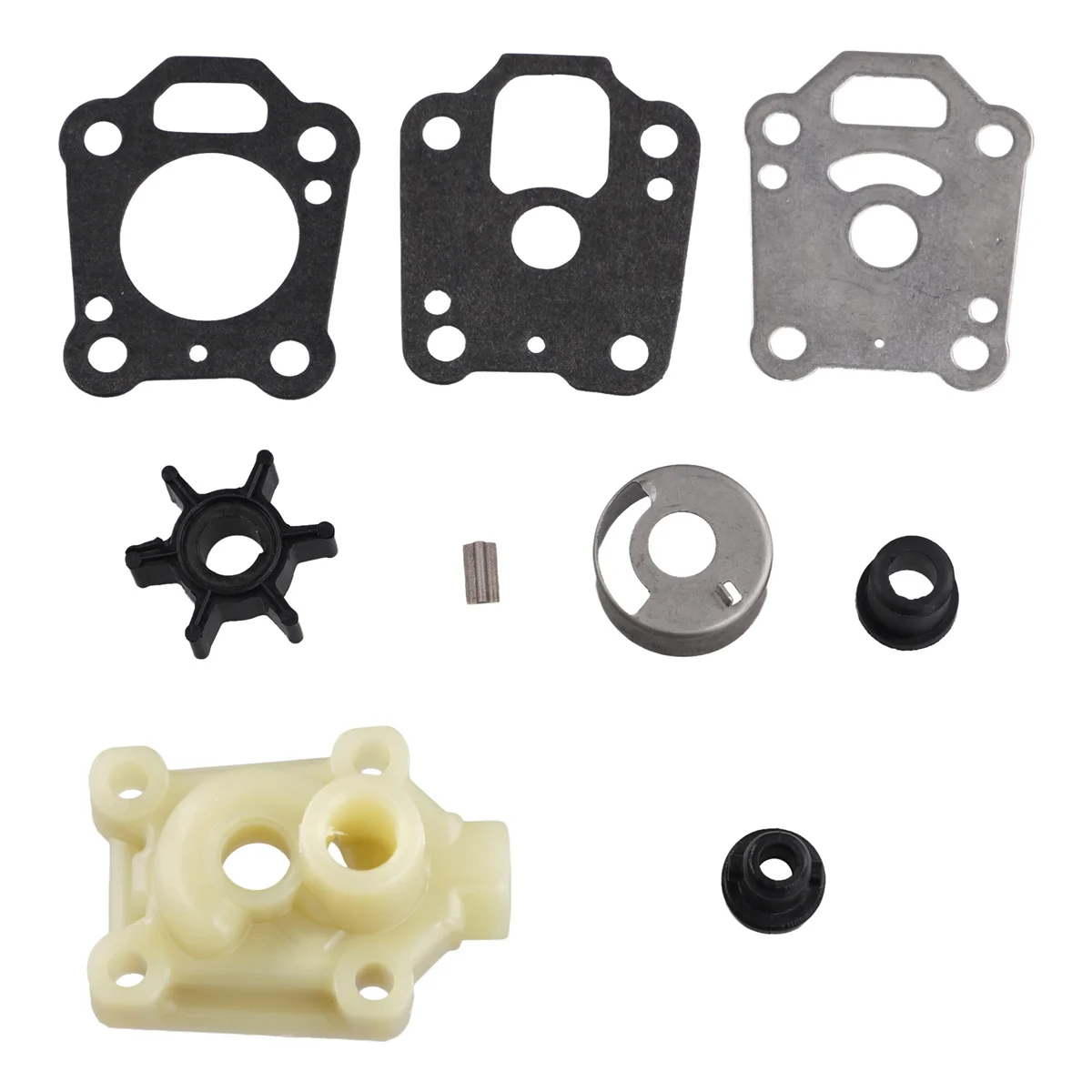 

Water Pump Kit for Tohatsu 4HP 5HP HANGKAI Parsun 5HP 6HP Boat Motor 2T 369-65011-0 Mercury 4HP 5HP 396-65021 369-65016