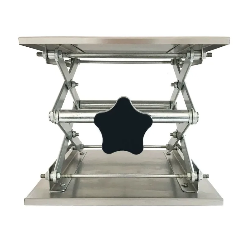 Stainless Steel Lift Table Micro Small Manual Platform for Laboratory