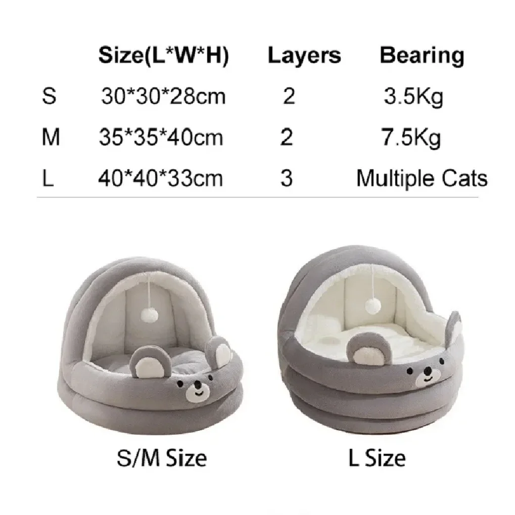 أريكة سرير للكلاب شتاء دافئ جميل عناق الدب عش قطيفة للكلاب الصغيرة المتوسطة القط وسادة أريكة لينة الحصير داخلي بيت مقاوم للرطوبة