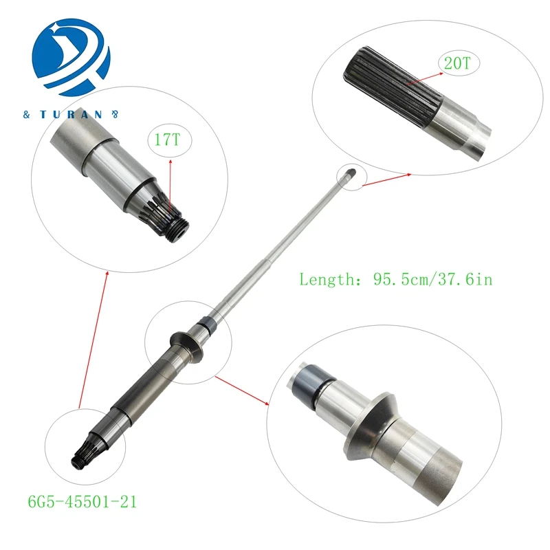 

The drive shaft - L6G5-45501-21 is suitable for Yamaha outboard motors with 150-225 horsepower, V6 150ETLF/Z175TXRZ