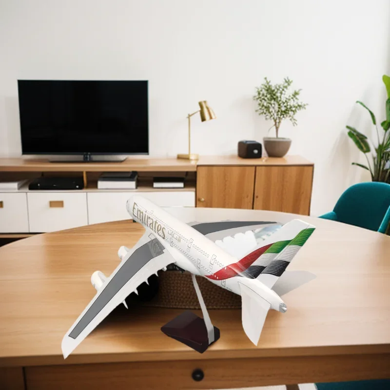 

Сувенир, 47 см, масштаб 1:160, Airbus A380, новая модель самолета Emirates Airlines, литье под давлением, украшение для дома, коллекционные подарки