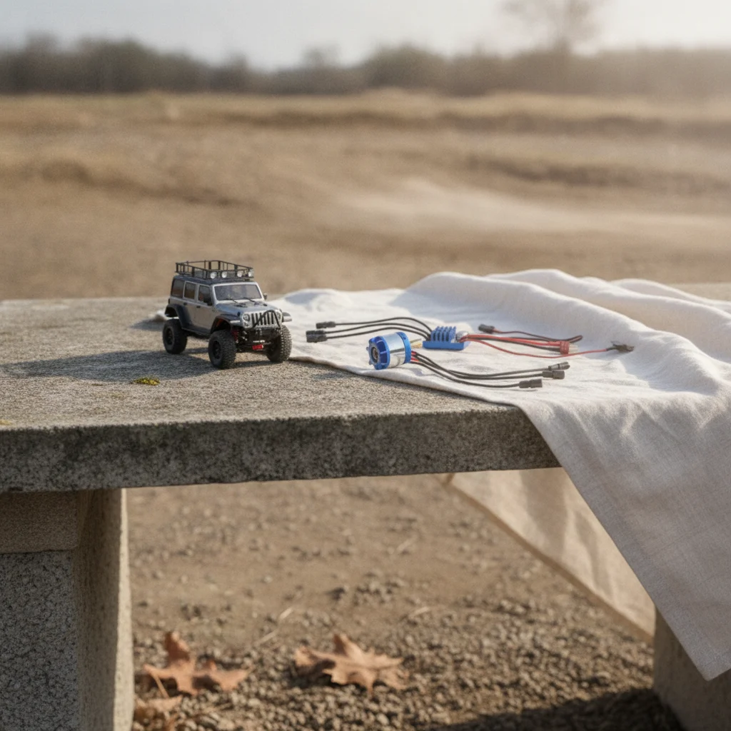 Brushless Motor with ESC 2-3S Brushless Motor with Speed Controller Power System 6V 2A BEC Easy to Install for Rock Crawling
