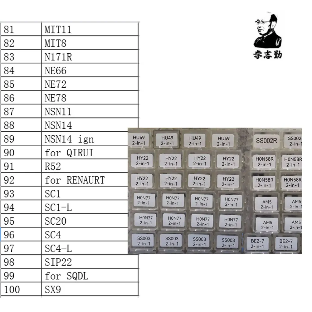 Lishi 2 in1 TE2 TOY2014 TOY2018,TOY 2 Track, TOY43 TOY43R TOY43AT TOY47 TOY48 TOY51 VA2T VA6 WT47T YH65 YM15 YM23 YM28 YM30 ZD30