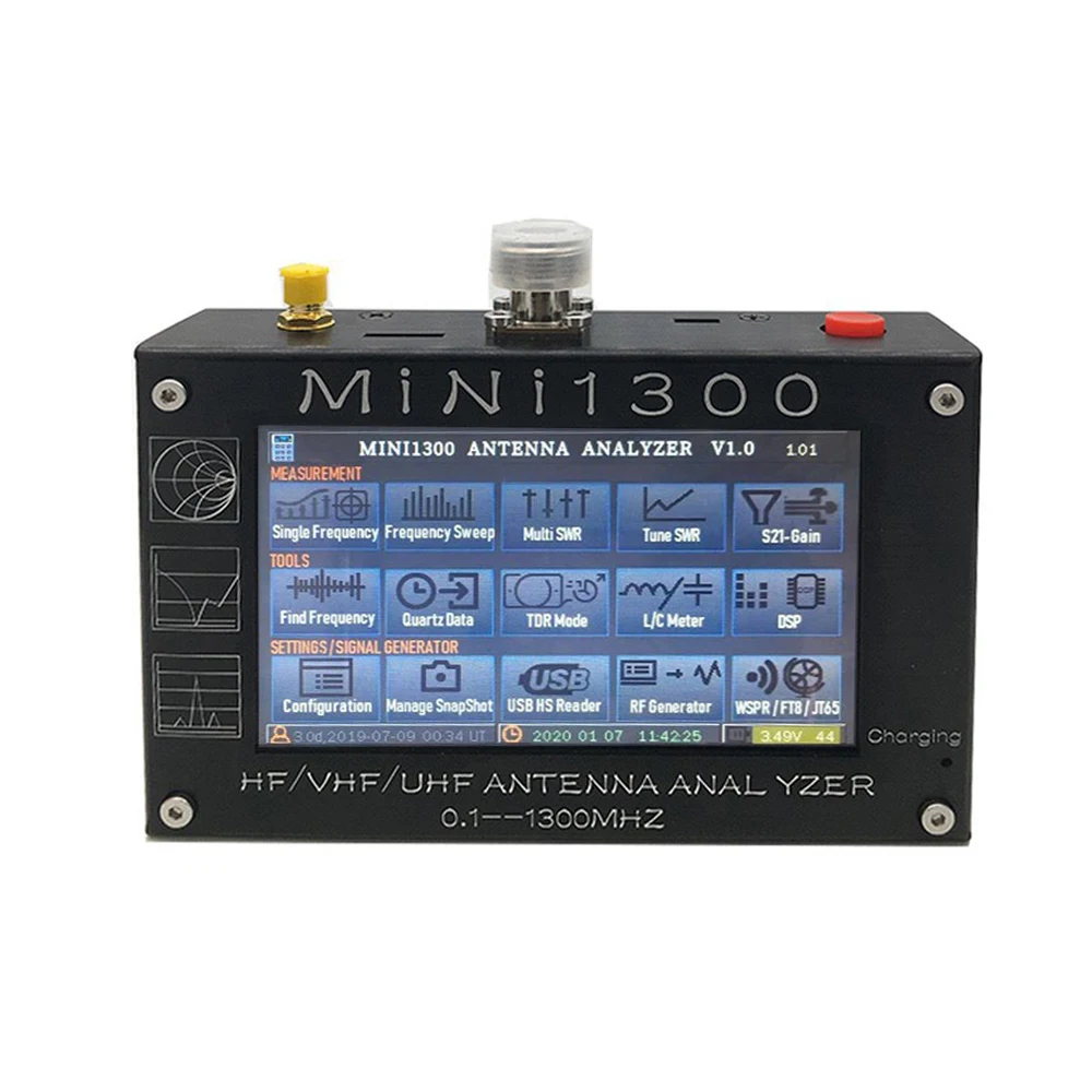 Mini1300 Vector Network Analyzer Portable StandingWave RadioFrequency Multimeter 1.3G HF/VHF/UHF Vector Antenna Analyzer