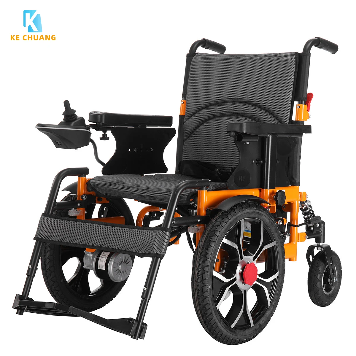 

2026 Factory Direct Steel Frame Electric Wheelchair Foldable All Terrain Mobility Aid For Disabled And Elderly People