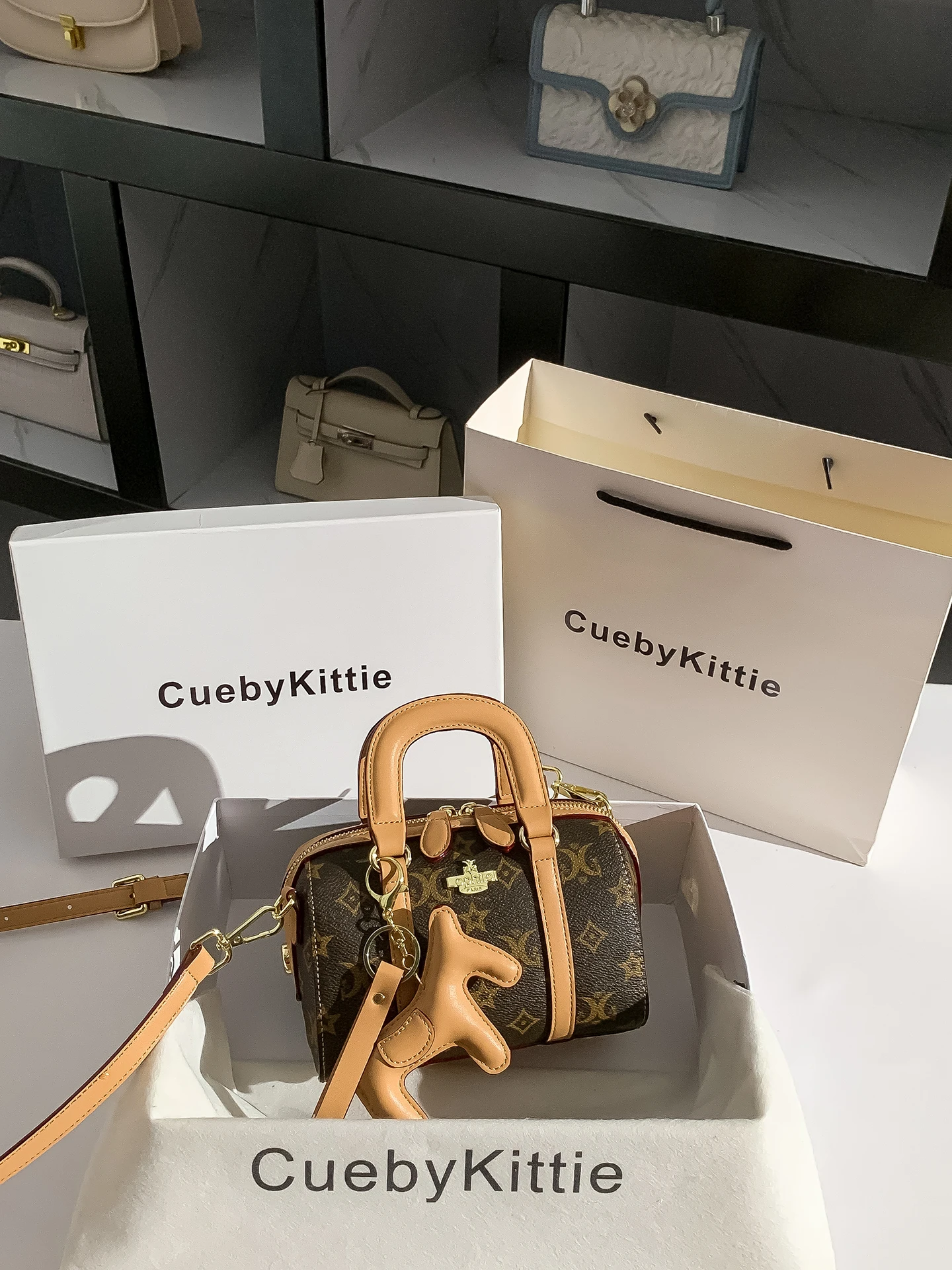 cueby-kittie-luxury-floral-print-mom-bag-boston-bag-women's-2026-new-single-shoulder-slant-cross-handbag-vintage-style-leather