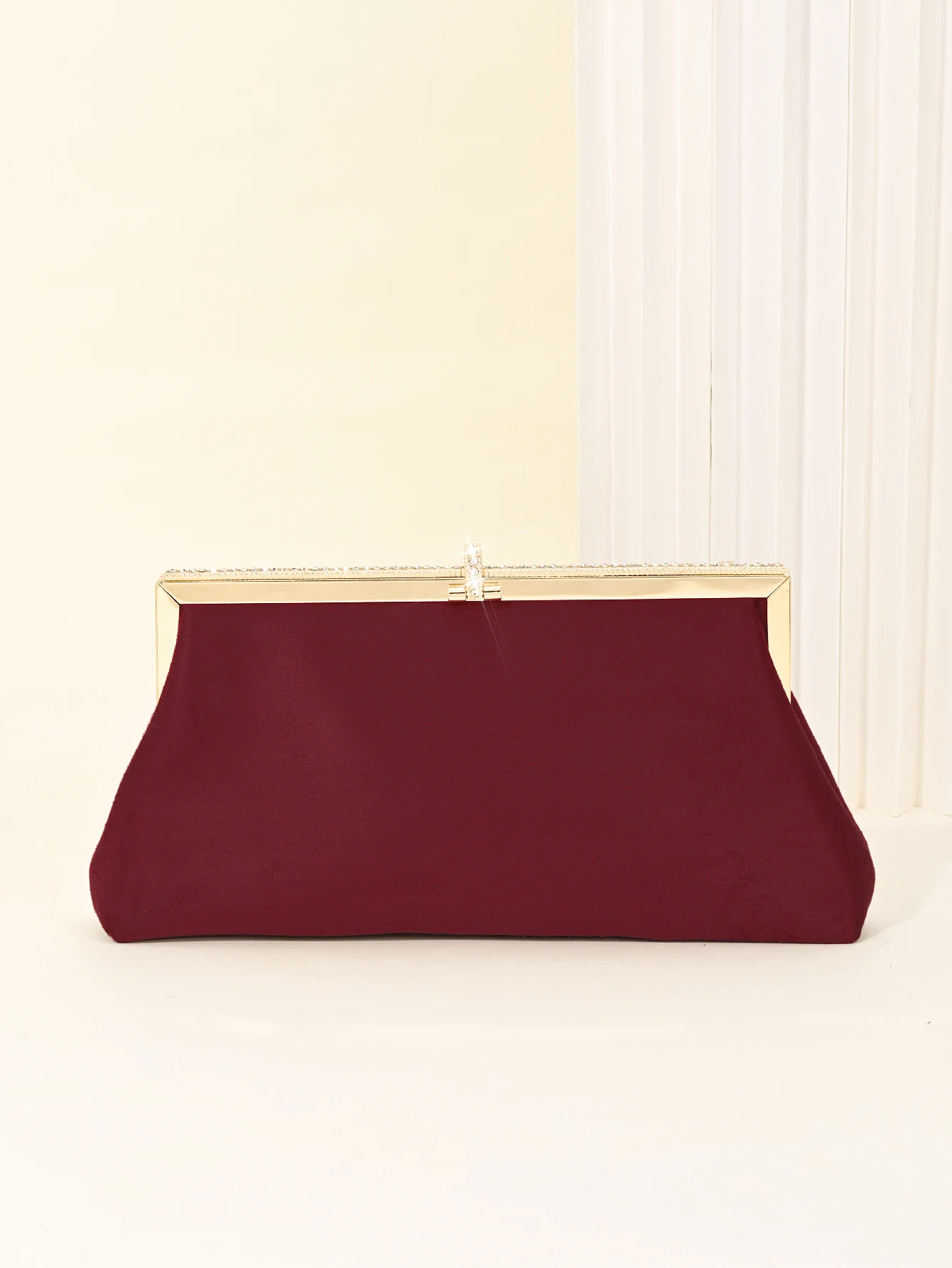 Retro-Samt-Abendtasche, funkelnde Strass-Clutch-Tasche, Fischhaken-Damentasche, Kleidertasche, passende Cheongsam-Tasche – Detail 13