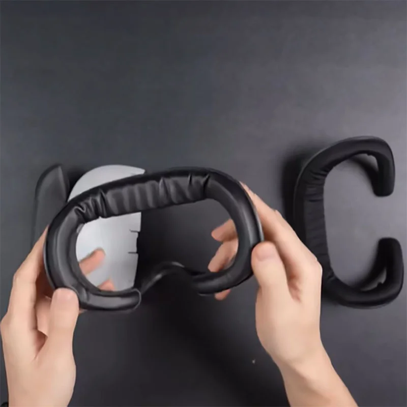 For Apple Vision Pro Replacement Lightproof Defogging Magnetic Facial Interface Bracket PU Leather Sponge Face Mask Cover Pad