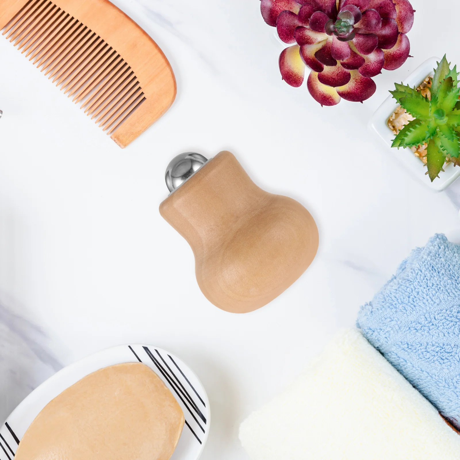 Bulb Roller Handheld Massager Facial Massage Tool for Face Neck Full Body Muscle Portable Beauty Instrument