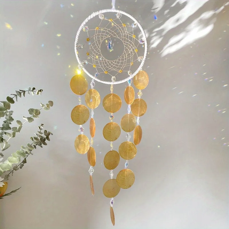 1pcs Shell Moon Wind Chime Dream Catcher, Room Decoration Pendant, Home Decoration