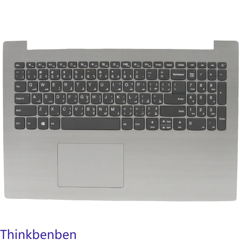 

ARA Arabic Keyboard Platinum Grey Upper Case Palmrest Shell Cover For Lenovo ideapad 330 15 IGM AST IKB 5CB0R16531